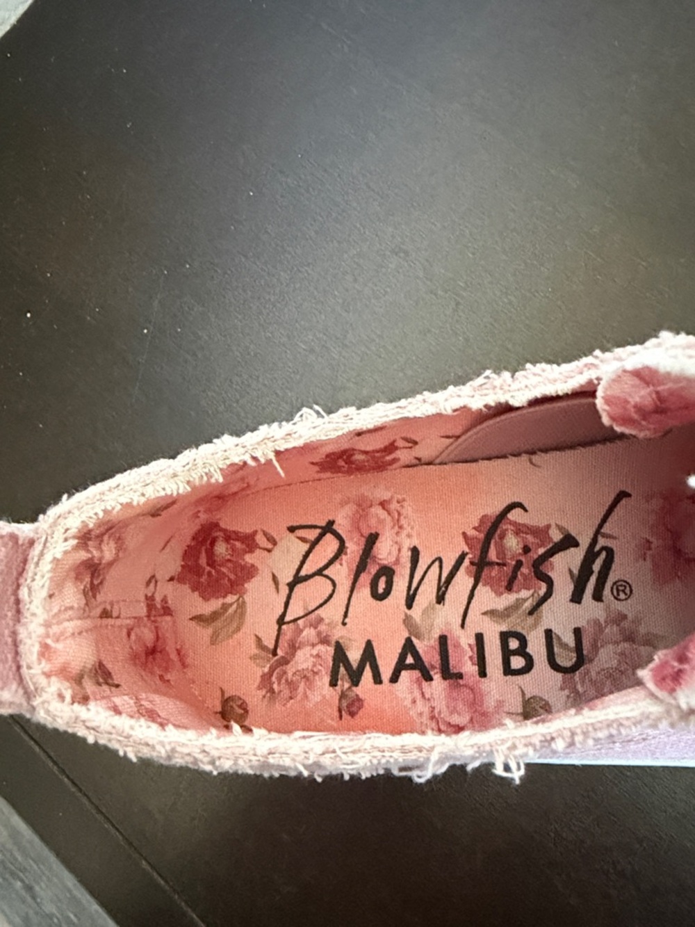 Blowfish Malibu platform Pink Slip-On Canvas Sneakers with White Rubber Sole. - Picture 2 of 8